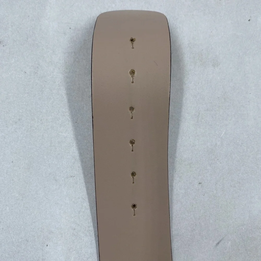 Valentino Pink Leather V Logo Belt